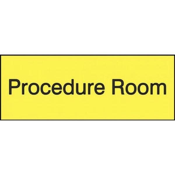 Accuform 8 in W x 3 in H, Engraved Plastic PSG914YL - main